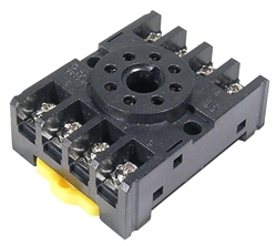 10 AMP Octal Base Socket - 35mm Track Mount - for 50-13x and 50-16x relays.