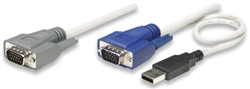 KVM Cable for Rackmount Console KVM Switch USB, 10 ft. (3.0 m)