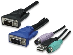 KVM Cable USB + PS/2, 3.0 m (10 ft.)