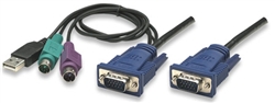 KVM Cable for Rackmount Console KVM Switch USB + PS/2, 1.8 m (6 ft.), for KVM Switch models 506540 and 506601