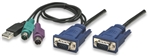 KVM Cable for Rackmount Console KVM Switch USB + PS/2, 3.0 m (10 ft.), for KVM Switch models 506540 and 506601