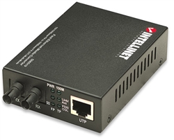 Fast Ethernet Media Converter 10/100Base-TX to 100Base-FX (ST) Multi-Mode, 2 km (1.24 mi)