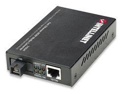 Fast Ethernet WDM Media Converter 10/100Base-TX to 100Base-FX (SC) Single-Mode, 20 km (12.4 mi.), WDM (RX1550/TX1310)