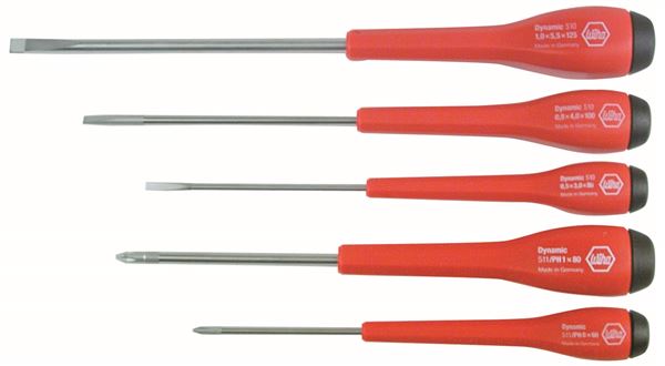 51090 Wiha Tools Dynamic Grip Slotted/Phillips 5 Pc Set