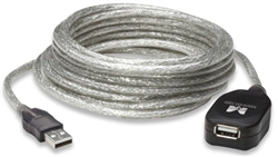 Hi-Speed USB Active Extension Cable Daisy-Chainable, A Male / A Female, 5 m (16 ft.)