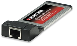 Gigabit Ethernet ExpressCard 10/100/1000 Mbps, ExpressCard/34 form factor