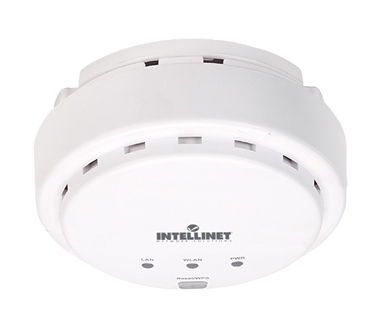 High-Power Ceiling Mount Wireless 300N PoE Access Point