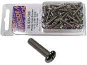 Nickel Plated Round Phillips Head Screws (UNC) 6-32 Size 3/4" Length