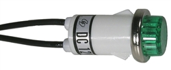 Incandescent Indicator Lamp 12 VDC Green Lens