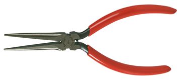 5 11/16" Standard Needle Nose Pliers, Red Cushion Grip Handles, Carded