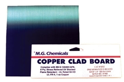 Presensitized Copper Clad Boards Positive (1 oz copper), Single Sided, 1/16", 4"x6"