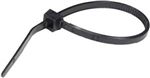 4" Miniature 18 lb. Cable Ties - Black
