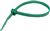 4" Miniature 18 lb. Cable Ties - Green