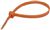 4" Miniature 18 lb. Cable Ties - Orange