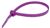 4" Miniature 18 lb. Cable Ties - Purple