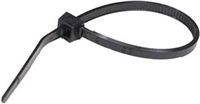 6" Intermediate 40 lb. Cable Ties - Black