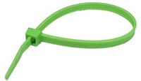 7.5" Standard 50 lb. Cable Ties - Neon Green
