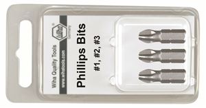 Phillips Insert Bit #1 - 3 x 25mm 3 Pk