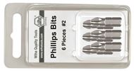 Phillips Insert Bit #2 x 25mm 6 Pk
