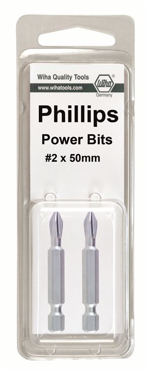 Phillips Long Insert Bit #1 x 50mm 2 Pk