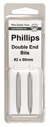 Phillips Double End Bit #2 x #2  -2Pk