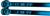 7.5" Chrome Cable Ties - Blue