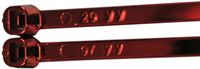 7.5" Chrome Cable Ties - Red