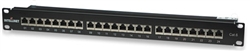 Cat6 Shielded Patch Panel 24-Port, FTP, 1U, 90 Degree Top-Entry Punch-Down Blocks