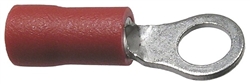 Insulated Ring Terminal Red 22-16 Wire Range #8 Stud Size CUL
