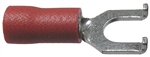 Insulated Flange Spade Terminal Red 22-16 Wire Range #8 Stud Size CUL