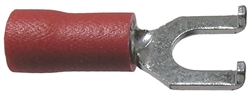Insulated Flange Spade Terminal Red 22-16 Wire Range #8 Stud Size CUL
