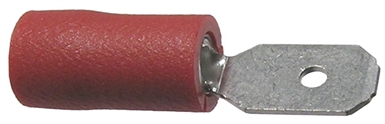 Insulated Male Quick Connect Red  22-16 wire Range .110" Tab Size