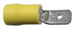 Insulated Male Quick Connect Yellow 12-10 wire Range .250" Tab Size UL/CSA