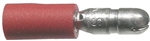 Male Bullet Connector Red 22-16 Wire Range .157" Tab Size