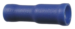 Female Bullet Connector Blue 16-14 Wire Range .157" Tab Size