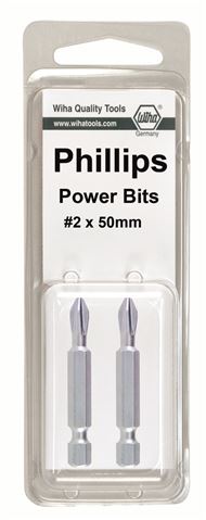 Phillips Power Bit #2 x 50mm 2Pk