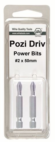 PoziDriv Power Bit #2 x 50mm 2Pk