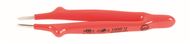 Insulated Tweezers Straight Blunt 6" Oal