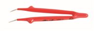 Insulated Tweezers Angled Fine 6" Oal