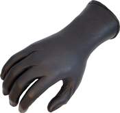 Large Nitrile N-DEX NightHawk Black Disposable Gloves - 50 Gloves/Box