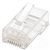 100-Pack Cat5e RJ45 Modular Plugs UTP, 2-prong, for stranded wire, 100 plugs in jar