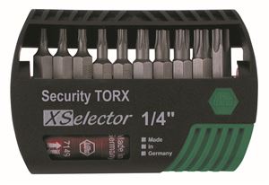 Security Torx XSelector Bit Set