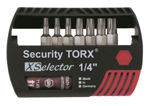 Security TorxPlus XSelector Bit Set