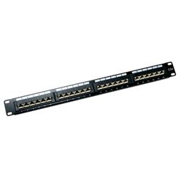 Patch Panel, CAT5e, 24 Port, 45 degree entry