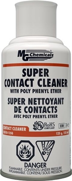 Super Contact Cleaner With Poly Phenyl Ether, 125 grams (4.4 oz) aerosol