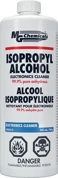 MG Chemicals - 824-450G 824 99.9% Isopropyl Alcohol Electronics Cleaner,  15.9 oz Aerosol Spray, Clear