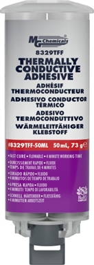 8329TFF - Dual cartridge 50 mL (1.6 fl oz) 1:1 FAST CURE THERMALLY CONDUCTIVE ADHESIVE, FLOWABLE