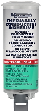 8329TFS - Dual cartridge 50 mL (1.6 fl oz) 1:1 SLOW CURE THERMALLY CONDUCTIVE ADHESIVE, FLOWABLE