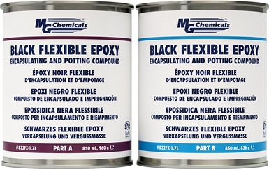 832FX - 1.7L (57 fl oz) Can - 1A:1B BLACK FLEXIBLE EPOXY ENCAPSULATING AND POTTING COMPOUND