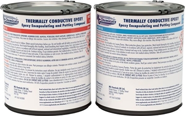 Black Thermally Conductive Epoxy Encapsulating & Potting Compound, 2 litres (0.5 gallons) liquid